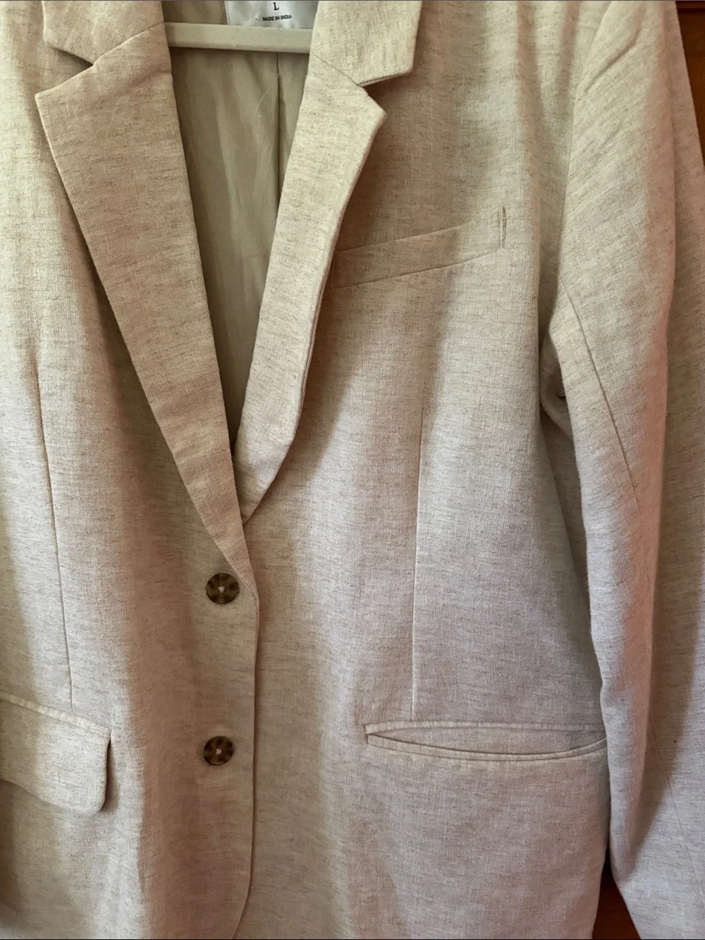 Abercrombie & Fitch Women's Light Cream Blazer